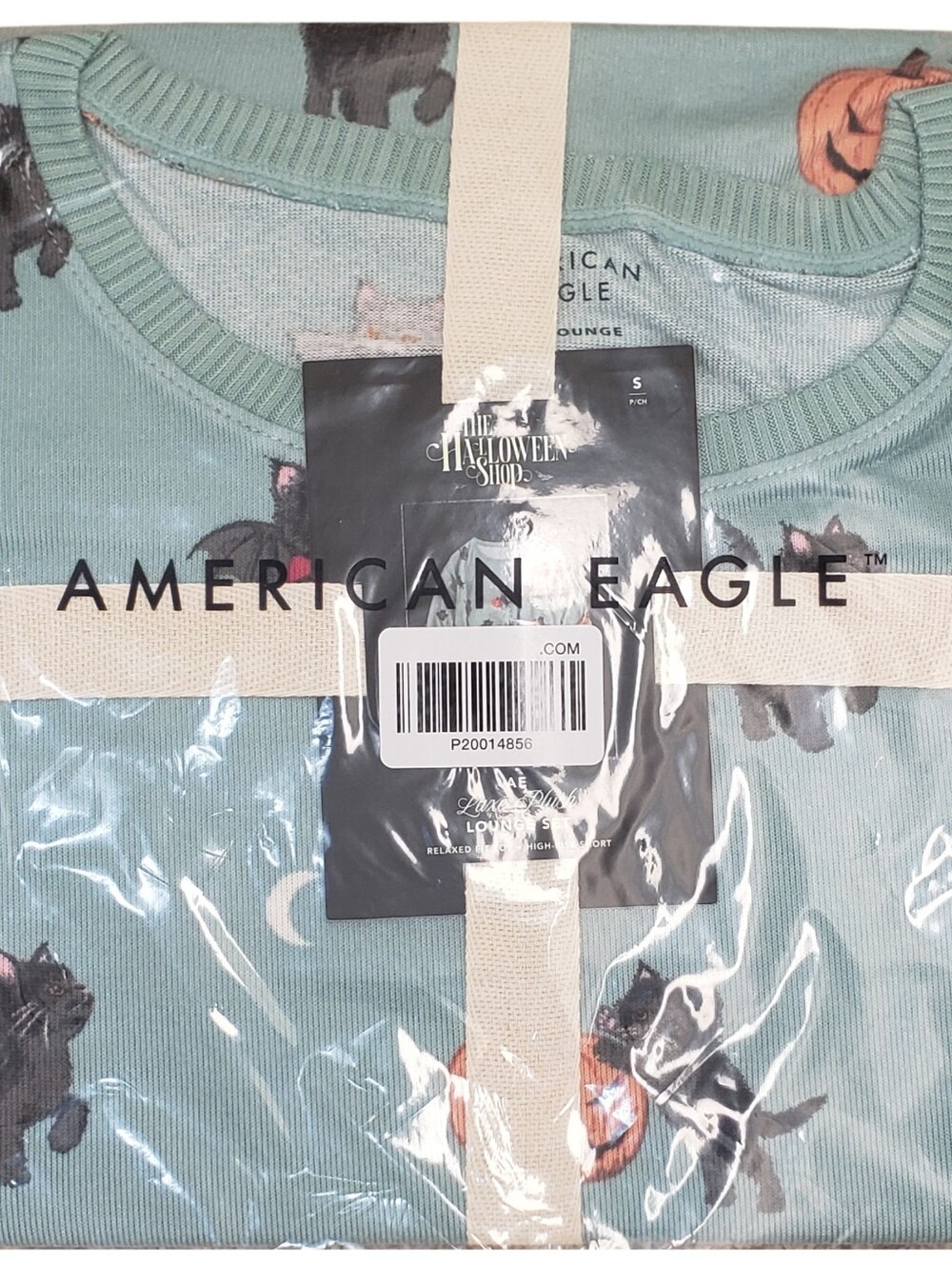 AMERICAN EAGLE Luxe Plush Lounge Set Top & Shorts Halloween NWT